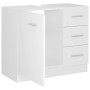 Armario para lavabo madera contrachapada blanco 63x30x54 cm de vidaXL, Muebles de baño - Ref: Foro24-804184, Precio: 72,33 €,...