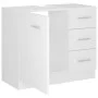 Armario para lavabo madera contrachapada blanco 63x30x54 cm de vidaXL, Muebles de baño - Ref: Foro24-804184, Precio: 69,03 €,...