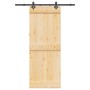 Puerta corredera con herrajes madera maciza de pino 80x210 cm de , Puertas - Ref: Foro24-3332677, Precio: 168,87 €, Descuento: %