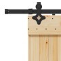 Puerta corredera con herrajes madera maciza de pino 80x210 cm de , Puertas - Ref: Foro24-3332677, Precio: 168,87 €, Descuento: %