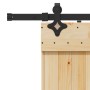 Puerta corredera con herrajes madera maciza de pino 70x210 cm de , Puertas - Ref: Foro24-3332682, Precio: 180,90 €, Descuento: %