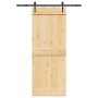 Puerta corredera con herrajes madera maciza de pino 80x210 cm de , Puertas - Ref: Foro24-3332689, Precio: 173,71 €, Descuento: %