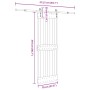 Puerta corredera con herrajes madera maciza de pino 70x210 cm de , Puertas - Ref: Foro24-3332694, Precio: 179,19 €, Descuento: %