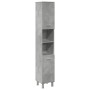 Armario de baño contrachapada gris hormigón 30x30x179 cm de , Muebles de baño - Ref: Foro24-856139, Precio: 77,88 €, Descuent...