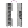 Armario de baño contrachapada gris hormigón 30x30x179 cm de , Muebles de baño - Ref: Foro24-856139, Precio: 77,88 €, Descuent...