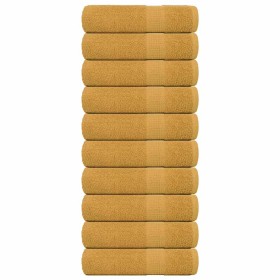 Toallas de baño 10 uds oro 100x150 cm 360 gsm 100% algodón de , Toallas - Ref: Foro24-136814, Precio: 100,36 €, Descuento: %