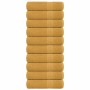 Toallas de baño 10 uds oro 100x150 cm 360 gsm 100% algodón de , Toallas - Ref: Foro24-136814, Precio: 100,36 €, Descuento: %