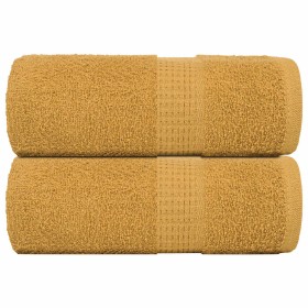 Toallas 2 uds 100% algodón oro 30x30 cm 360 gsm de , Toallas - Ref: Foro24-136800, Precio: 11,29 €, Descuento: %