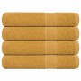 Toallas de sauna 4 uds 100% algodón oro 80x200 cm 360 gsm de , Toallas - Ref: Foro24-136816, Precio: 49,15 €, Descuento: %