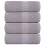 Toallas invitados 4 uds 100% algodón gris 30x50 cm 360 gsm de , Toallas - Ref: Foro24-136828, Precio: 14,31 €, Descuento: %