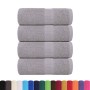 Toallas invitados 4 uds 100% algodón gris 30x50 cm 360 gsm de , Toallas - Ref: Foro24-136828, Precio: 14,31 €, Descuento: %