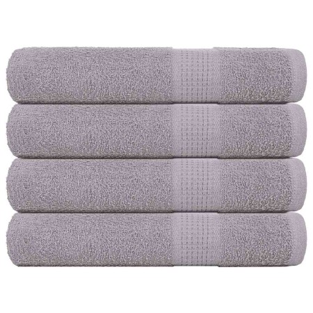 Toallas de sauna 4 uds 100% algodón gris 80x200 cm 360 gsm de , Toallas - Ref: Foro24-136840, Precio: 56,19 €, Descuento: %