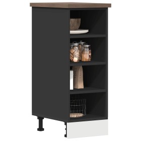 Armario inferior de cocina contrachapada negro 30x44,5x81,5cm de , Armarios de cocina - Ref: Foro24-854194, Precio: 61,52 €, ...