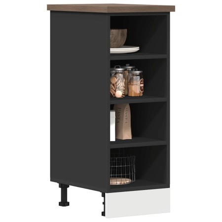 Armario inferior de cocina contrachapada negro 30x44,5x81,5cm de , Armarios de cocina - Ref: Foro24-854194, Precio: 61,52 €, ...