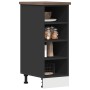 Armario inferior de cocina contrachapada negro 30x44,5x81,5cm de , Armarios de cocina - Ref: Foro24-854194, Precio: 61,52 €, ...