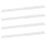 Estantes de pared 4 unidades blanco brillo 100x9x3 cm en Estanterías | Comprar online en Foru.es