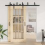 Kit de herrajes para puertas correderas acero negro 200 cm de , Artículos para puertas - Ref: Foro24-3295722, Precio: 135,29 ...
