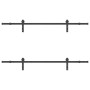 Kit de herrajes para puertas correderas acero negro 200 cm de , Artículos para puertas - Ref: Foro24-3295722, Precio: 135,29 ...
