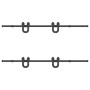 Kit de herrajes para puertas correderas acero negro 200 cm de , Artículos para puertas - Ref: Foro24-3295734, Precio: 126,32 ...