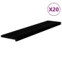 Peldaños de escalera 2 uds madera maciza roble marrón oscuro de , Alfombrillas para escalones - Ref: Foro24-3283072, Precio: ...