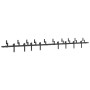 Kit de herrajes para puertas correderas acero negro 366 cm de , Artículos para puertas - Ref: Foro24-3295741, Precio: 235,51 ...