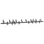 Kit de herrajes para puertas correderas acero negro 305 cm de , Artículos para puertas - Ref: Foro24-3295755, Precio: 260,72 ...