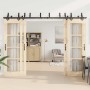 Kit de herrajes para puertas correderas acero negro 305 cm de , Artículos para puertas - Ref: Foro24-3295755, Precio: 260,72 ...