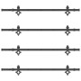 Kit de herrajes para puertas correderas acero negro 305 cm de , Artículos para puertas - Ref: Foro24-3295755, Precio: 260,72 ...