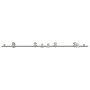 Kit de herrajes para puerta corredera 200 cm acero plateado de , Artículos para puertas - Ref: Foro24-3295760, Precio: 225,39...