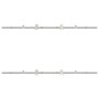 Kit de herrajes para puerta corredera 200 cm acero plateado de , Artículos para puertas - Ref: Foro24-3295760, Precio: 225,39...