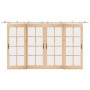 Kit de herrajes para puerta corredera 200 cm acero plateado de , Artículos para puertas - Ref: Foro24-3295762, Precio: 256,34...