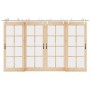 Kit de herrajes para puerta corredera 366 cm acero plateado de , Artículos para puertas - Ref: Foro24-3295769, Precio: 528,95...