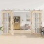 Kit de herrajes para puerta corredera 366 cm acero plateado de , Artículos para puertas - Ref: Foro24-3295769, Precio: 528,95...