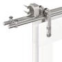 Kit de herrajes para puerta corredera 366 cm acero plateado de , Artículos para puertas - Ref: Foro24-3295769, Precio: 528,95...
