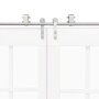 Kit de herrajes para puerta corredera 400 cm acero plateado de , Artículos para puertas - Ref: Foro24-3295774, Precio: 455,11...