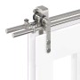 Kit de herrajes para puerta corredera 400 cm acero plateado de , Artículos para puertas - Ref: Foro24-3295774, Precio: 455,11...