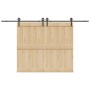 Kit de herrajes para puertas correderas acero negro 366 cm de , Artículos para puertas - Ref: Foro24-3295797, Precio: 95,88 €...