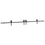 Kit de herrajes para puertas correderas acero negro 366 cm de , Artículos para puertas - Ref: Foro24-3295797, Precio: 95,88 €...
