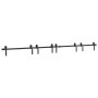 Kit de herrajes para puertas correderas acero negro 366 cm de , Artículos para puertas - Ref: Foro24-3295795, Precio: 154,76 ...