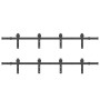 Kit de herrajes para puertas correderas acero negro 366 cm de , Artículos para puertas - Ref: Foro24-3295795, Precio: 154,76 ...