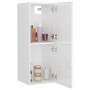 Armario de baño madera contrachapada blanco brillo 30x30x80 cm de vidaXL, Muebles de baño - Ref: Foro24-804994, Precio: 55,85...