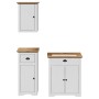 Juego muebles baño BODO 3pzas madera maciza pino blanco marrón de , Muebles de baño - Ref: Foro24-3307648, Precio: 250,95 €, ...