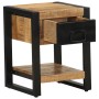 Mesitas de noche 2 piezas madera maciza rugosa mango de , Mesitas de noche - Ref: Foro24-4013568, Precio: 197,94 €, Descuento: %