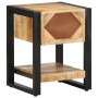 Mesitas de noche 2 piezas madera maciza rugosa mango de , Mesitas de noche - Ref: Foro24-4013568, Precio: 197,94 €, Descuento: %
