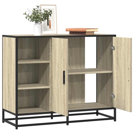 Aparador de madera de ingeniería roble Sonoma 92x35x76 cm de , Aparadores - Ref: Foro24-849020, Precio: 115,48 €, Descuento: %