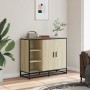 Aparador de madera de ingeniería roble Sonoma 92x35x76 cm de , Aparadores - Ref: Foro24-849020, Precio: 115,48 €, Descuento: %