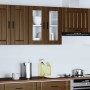 Armario de pared para cocina puerta cristal Porto roble marrón de , Armarios de cocina - Ref: Foro24-854154, Precio: 68,03 €,...