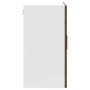 Armario de pared para cocina puerta cristal Porto roble marrón de , Armarios de cocina - Ref: Foro24-854154, Precio: 68,03 €,...