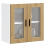 Armario pared para cocina puerta cristal Porto roble artesanal de , Armarios de cocina - Ref: Foro24-854156, Precio: 67,45 €,...