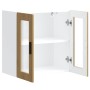 Armario pared para cocina puerta cristal Porto roble artesanal de , Armarios de cocina - Ref: Foro24-854156, Precio: 67,45 €,...